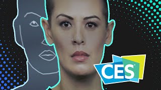 CES 2020 An artificial humanoid created by Samsung [upl. by Ecirtram940]