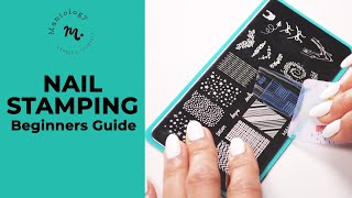 Beginners Guide to Nail Stamping with Maniology [upl. by Anaidni]