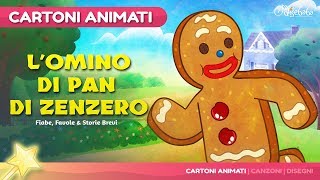 L’ omino di pan di zenzero storie per bambini  Cartoni animati [upl. by Baun]