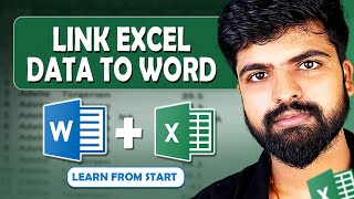 How to Link Excel Data to Word  A Step by Step Tutorial [upl. by Ardiek]