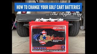 How to Replace Your Golf Cart Batteries  An Easy to Follow Step By Step Guide [upl. by Airetal]