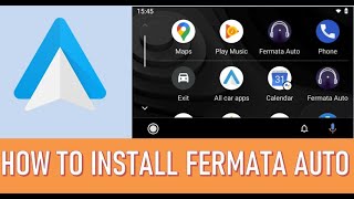 How to install Fermata Auto a new player audiovideo for Android Auto [upl. by Spoor76]