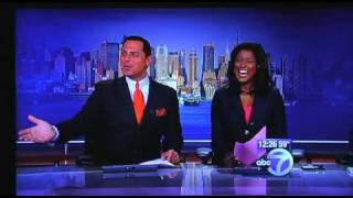 Regis Philbin walks in on live newscast [upl. by Atla401]