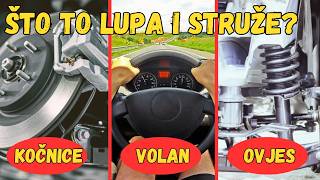 Auto lupa i štruže u vožnji  kočnice volan amp ovjes  8 najčešćih uzroka [upl. by Moritz]