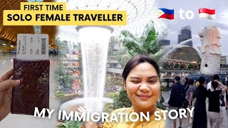 HOW TO PASS PHILIPPINE IMMIGRATION AS A FIRST TIME SOLO FEMALE TRAVELLER  PH to SG [upl. by Euqnom]