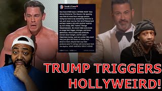 Trump TRIGGERS Jimmy Kimmel LIVE On Stage At The WOKE Oscars With EPIC TRUTH Social Post [upl. by Sadonia]