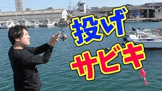 サビキ釣り③ 初心者！アジ サバ投げ仕掛けセット！カゴ上下やり方！ [upl. by Duyne183]