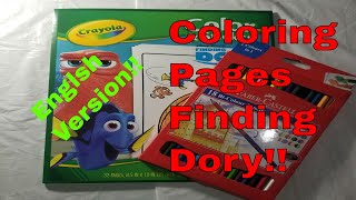 Crayola Coloring Pages Finding Dory with Faber Castell Colored Pencils [upl. by Roda576]