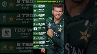 Pakistan Cricket Schedule 2024 pakistancricket shaheenafridi babarazam [upl. by Nylsor756]