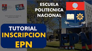 TUTORIAL Inscripción Escuela Politecnica Nacional EPN 2024  Admisión 2024 Segundo Período [upl. by Nawd876]