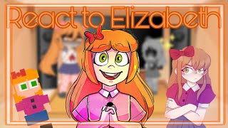 Fandom react to Elizabeth afton  gacha reaction [upl. by Notreb]