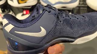 New Nike Kobe VIII quotTEAM BANK PACKquot University Red Wolf grey and College Navy Nike [upl. by Stoecker]