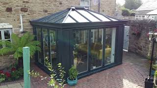 NewBuild Hybrid Orangery  Ultraframe Glass Roof [upl. by Annabella]