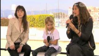 Charlotte Gainsbourg Julie Bertuccelli Morgana Davies  interview Cannes 2010  part 22 [upl. by Cohlier]