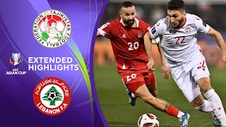 Tajikistan vs Lebanon Extended Highlights  AFC Asian Cup  CBS Sports Golazo [upl. by Derraj]