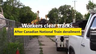 Canadian National Train Derailment Matteson IL [upl. by Bert]