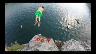 Cliff Jumping Summersville WV 2017 [upl. by Erdei]