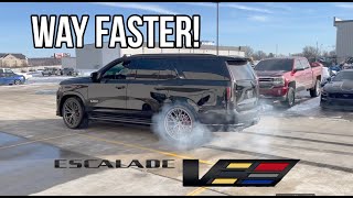 I cammed my 2023 Escalade V It sounds SO GOOD [upl. by Yentruok530]