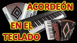 Como Tocar ACORDEÓN En El Teclado [upl. by Enelyw]