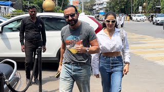 Sara Ali Khans Lunch Date With Her Abba Saif Ali Khan [upl. by Eryn]