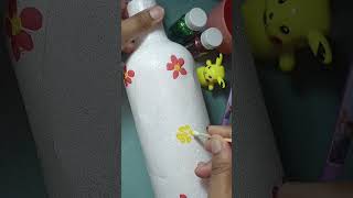 DIY Easy bottle idea ll shorts ll ytshorts ll craft ll paintellectualpriya [upl. by Tamis]