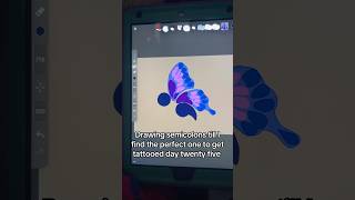 Todays is a butterfly semicolon semicolon art drawing artandcraft artist artdrawing [upl. by Margalit]