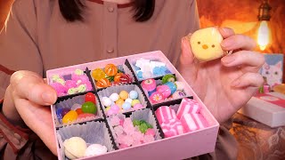 ASMR Jewel box of Sweets💎Eating Sounds🐥🍭 Kyoto Marun Sweets [upl. by Eladal]