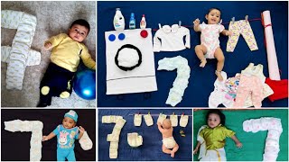 15 Latest Seven Month Baby Photoshoot Ideas at Home 😀 babyphotoshoot [upl. by Enihpets324]