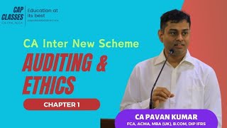 CA Inter  New Scheme  Audit amp Ethics  CAP CLASSES [upl. by Heddi]