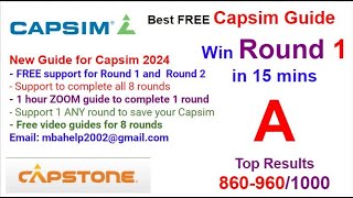 Capsim Guide Capstone 2024  The Best Capsim Guide with Helpful Capsim Tips  Round 1  9661000 [upl. by Atinauj761]