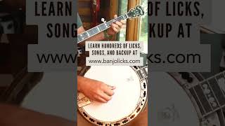 Descending Single String D7 Lick  Bluegrass Banjo [upl. by Ricky]