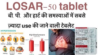 Losar 50 tablet uses in hindilosartan 50 tablet uses in hindihigh blood pressure ki best tablet [upl. by Ayikur]