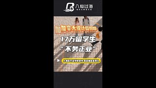 加拿大统计局惊爆：17万留学生“不务正业” 入境后不去学校读书 而是做这些事儿 [upl. by Einapets]