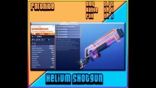 Fortnite  Weapon Test  Helium Shotgun  Helium Schrotflinte [upl. by Yelnek]