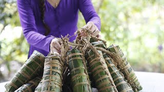 Gói Bánh Tét Making Traditional Banh Tet [upl. by Namreh]