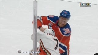 Andrew Cogliano vs Drake Caggiula May 7 2017 [upl. by Euqinmod609]