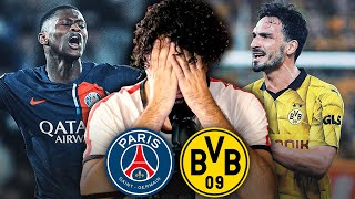 DORTMUND TO THE FINAL PSG BOTTLES vs Borussia Dortmund AT HOME  UCL REACTIONS [upl. by Knowle]