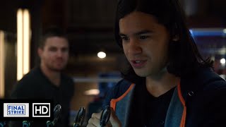 Cisco And Caitlin Visit The Arrow Cave Scene  Arrow 3x08 [upl. by Apple]