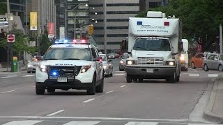 TPS PSU  Toronto EMS being escorted by Toronto Police Services [upl. by Dedrick]