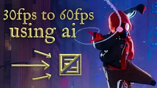 using ai to interpolate 30fps to 60fps – flowframes tutorial [upl. by Uyekawa428]