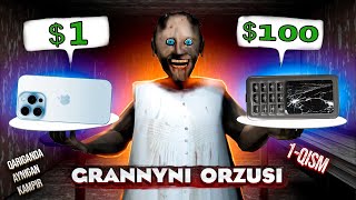 GRANNYNI ORZUSI  GRANNY ANIMATION 1QISM  EONStrike [upl. by Chil248]