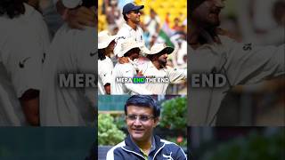 Sourav Gangulys The End 🤯 shorts cricket [upl. by Naujid]