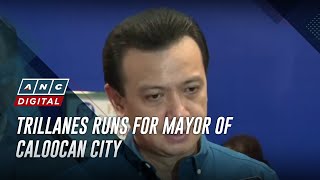 Trillanes runs for mayor of Caloocan City  ANC [upl. by Bremen]