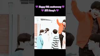 Happy 11th anniversary BTS 💜🥰bts shorts trending [upl. by Alberta175]