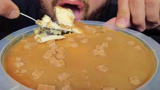 ASMR Eating DULCE DE LECHE Cheesecake Eating Sounds Eating Show MUKBANG [upl. by Madora]