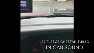 LB7 Fleece Cheetah 63mm Turbo in Cab Sound [upl. by Wilscam361]