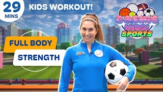 KIDS WORKOUT  30 MIN Home Exercise Class for Kids  Cosmic Kids Sports [upl. by Atekin290]