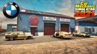 Restoration of all BMW cars that were found in Car Mechanic Simulator 2021 [upl. by Grissel]