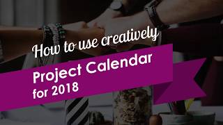 How to Create a Project Calendar with PowerPoint [upl. by Inafetse]