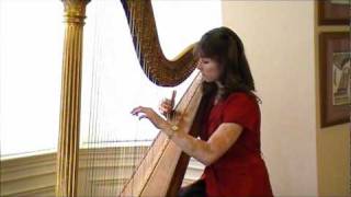 Handel  Arrival of the Queen of Sheba arr Rhett Barnwell  Erin Hansen Harp [upl. by Hera]